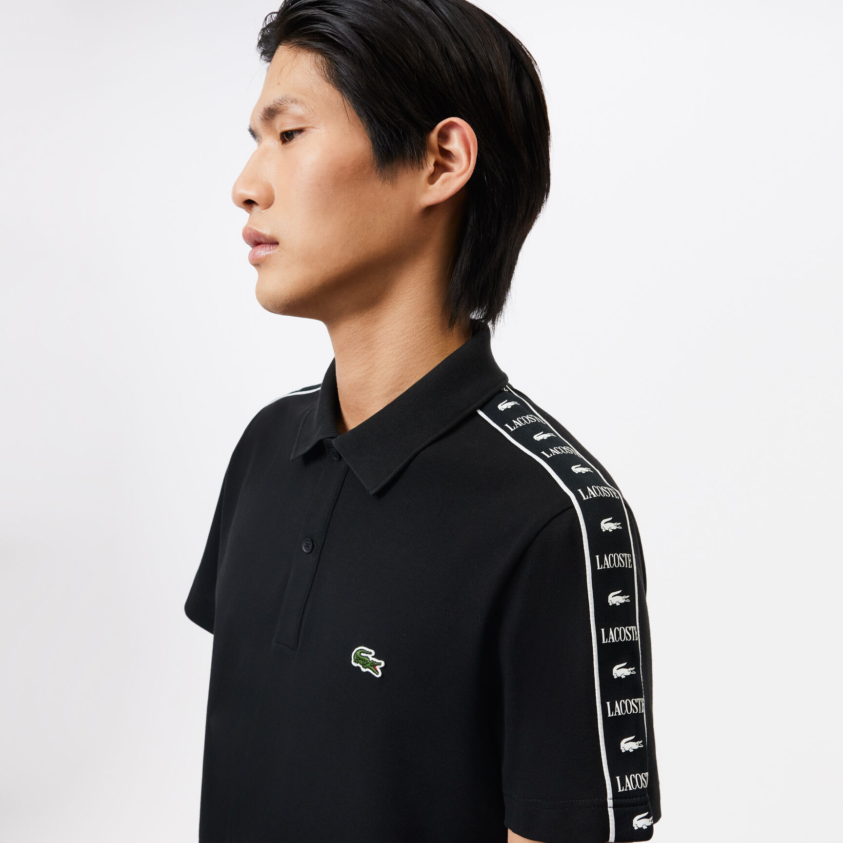 Contrast Stripe Pique Polo Shirt - PH7398-00-031