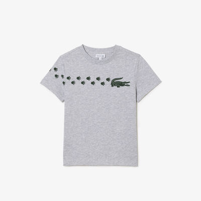 Croc Print Cotton T-shirt