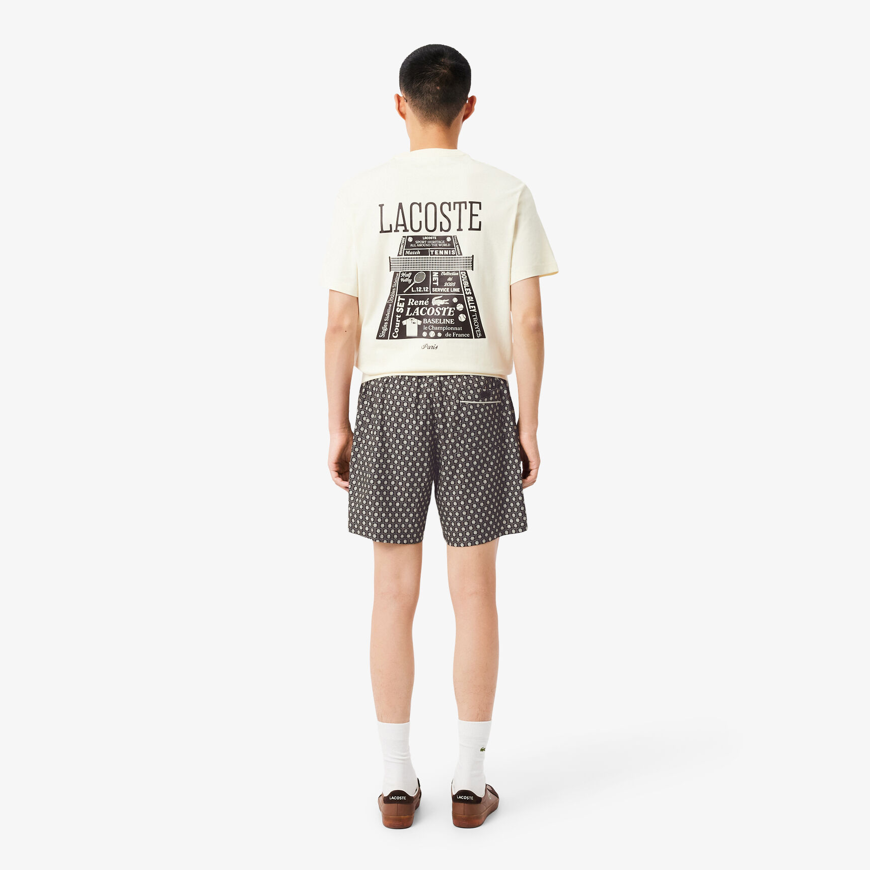 Relaxed Fit Printed Cotton Blend Shorts - GH0748-00-7FI