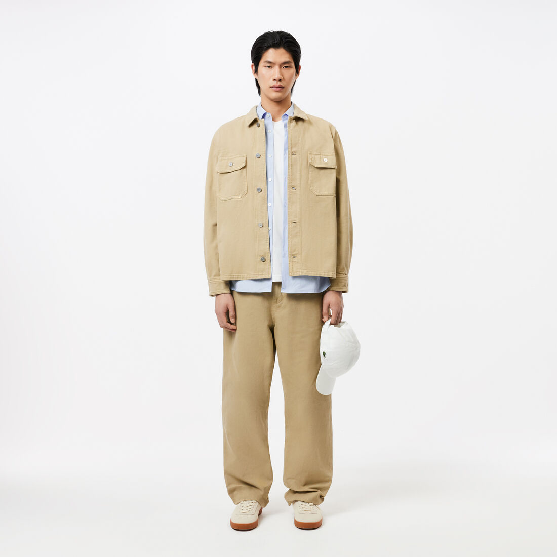 Slim Fit Striped Stretch Poplin Shirt Men's Lacoste Slim Fit Striped Stretch Poplin Shirt - CH0198-00-F6Z