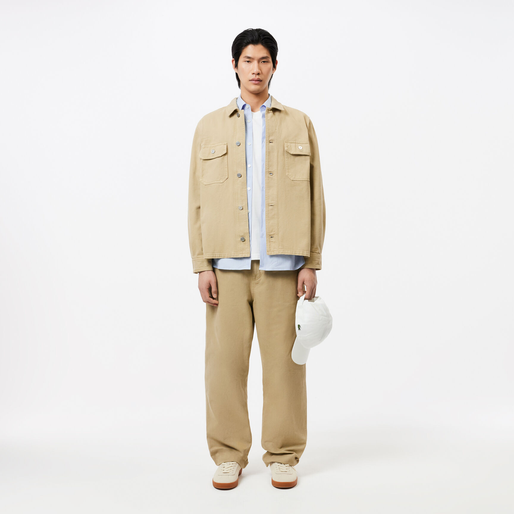 Slim Fit Striped Stretch Poplin Shirt Men's Lacoste Slim Fit Striped Stretch Poplin Shirt - CH0198-00-F6Z