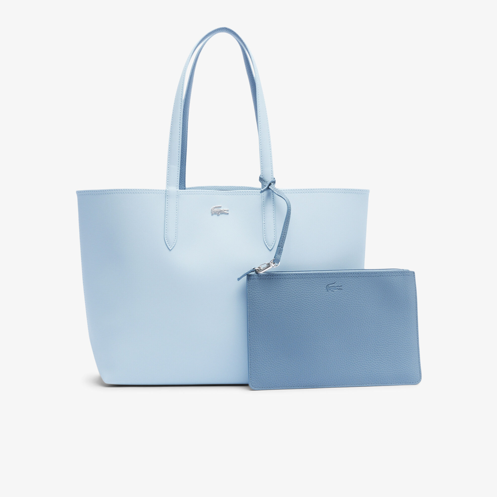Anna Reversible Tote with Pouch, Blue | LACOSTE UAE
