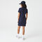 lacoste women s contrast branded two ply jersey polo dress