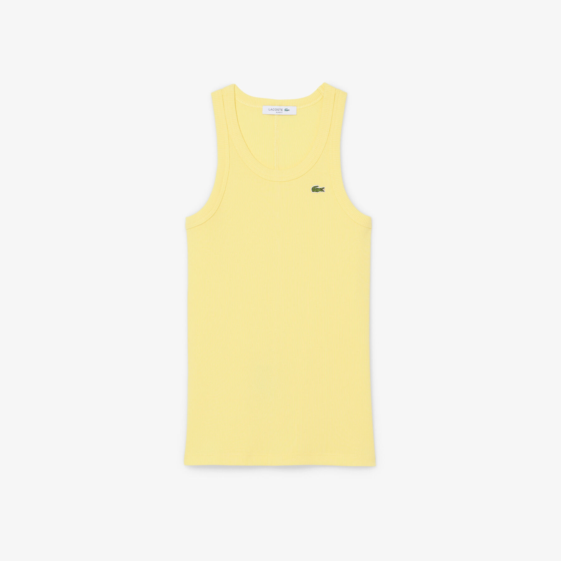 تيشيرت قطني ضيق بدون أكمام Slim Fit Ribbed Cotton Tank Top - TF5388-00-107