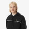 lacoste classic fit logo stripe sweatshirt