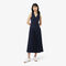 فستان طويل بدون أكمام بكسرات Long Sleeveless Pleated Dress - EF2432-00-166