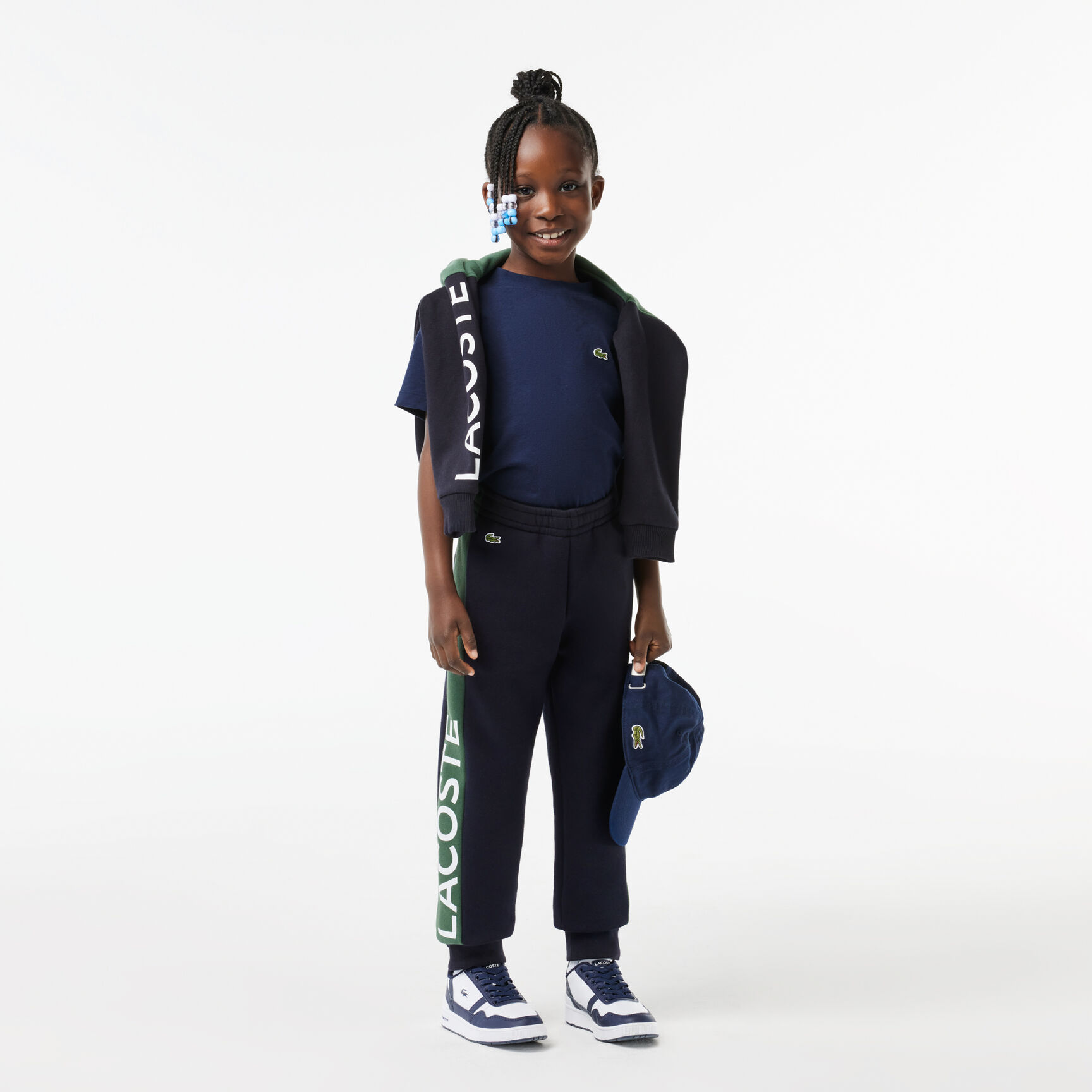 Kids' Lacoste Organic Cotton and Recycled Polyester Track Pants - XJ5327-00-MI7