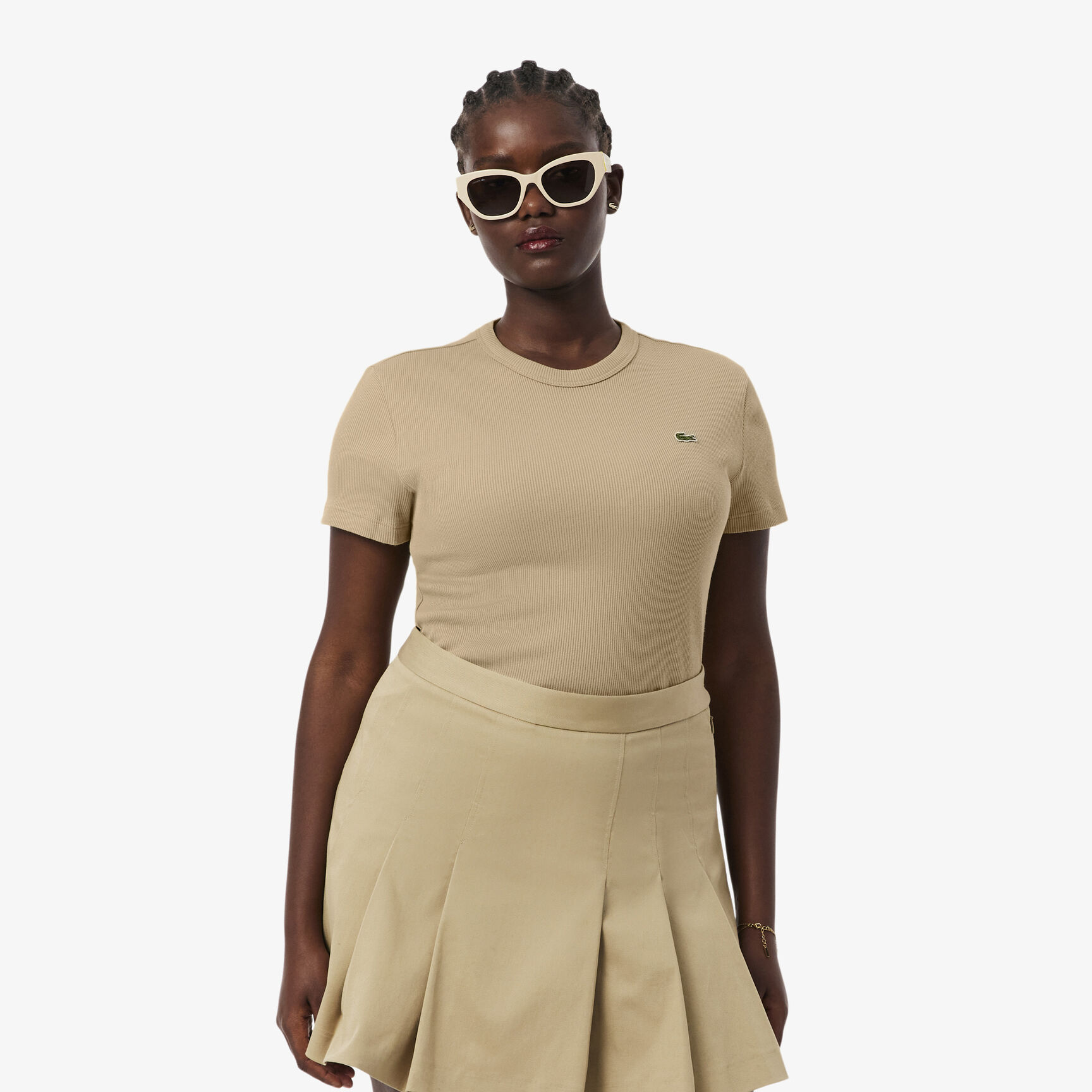 Slim Fit Ribbed Cotton T-shirt Slim Fit Ribbed Cotton T-shirt - TF5538-00-02S