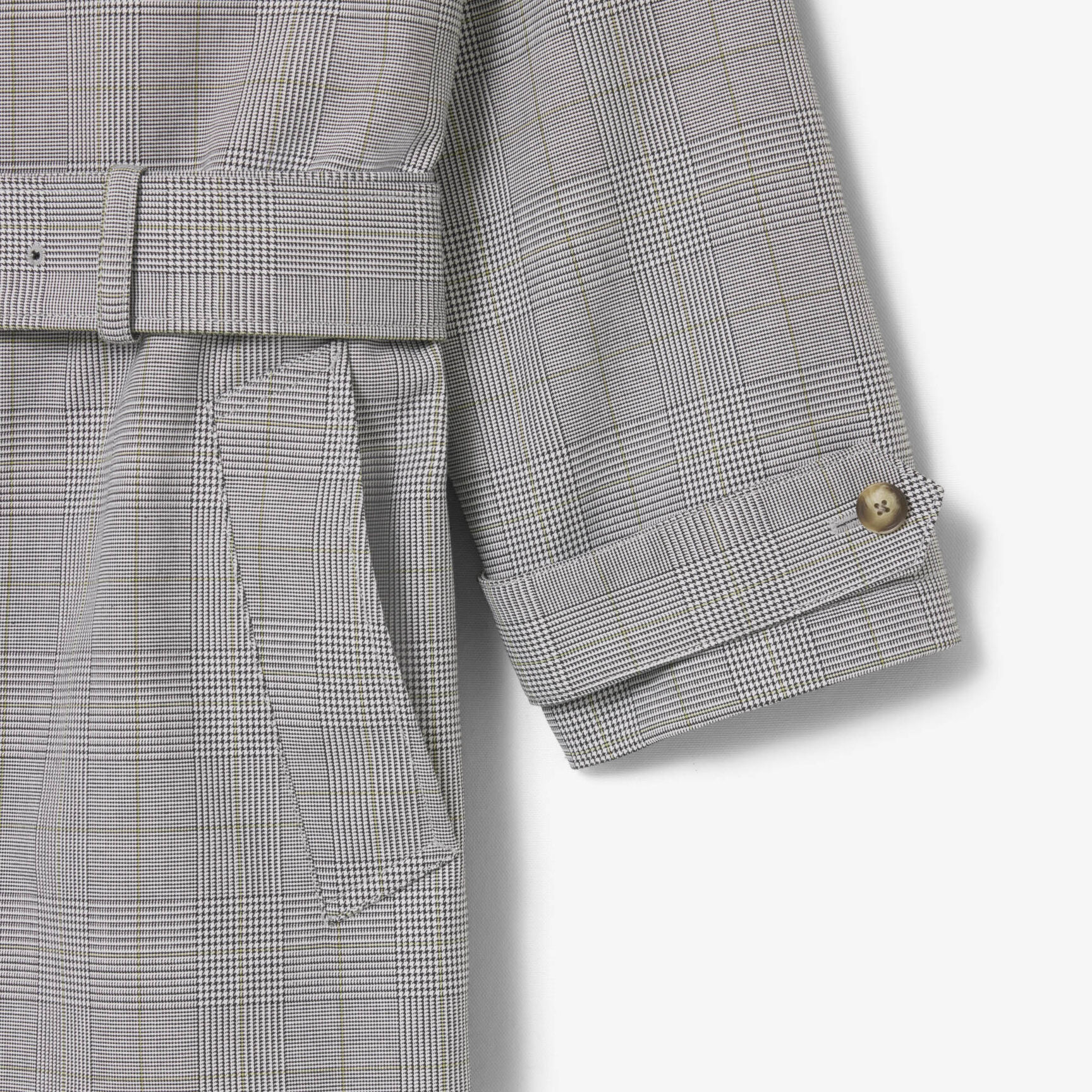 Water-Repellent Plaid Trench Coat Water-Repellent Plaid Trench Coat - BH5521-00-6PK