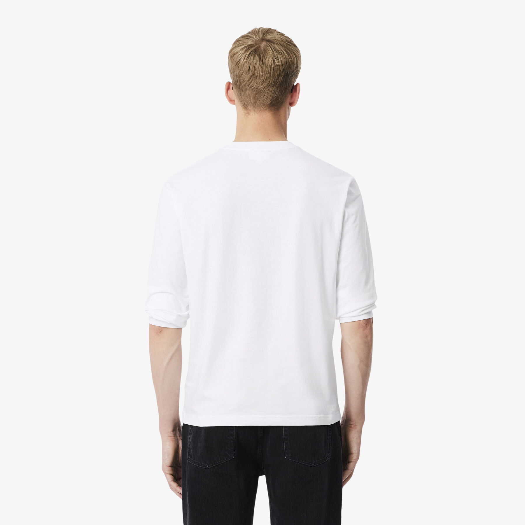 Long Sleeved Cotton T-shirt lacoste long sleeved cotton t shirt