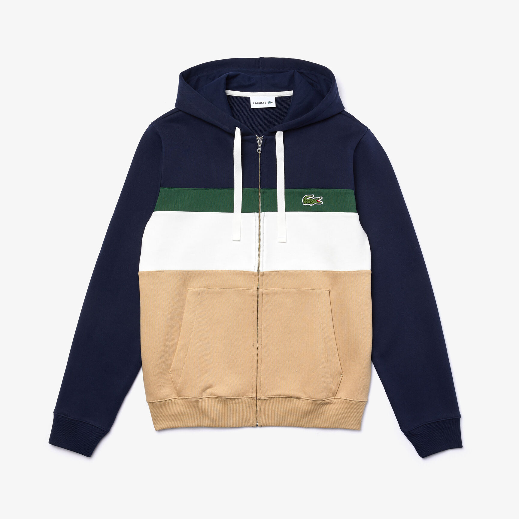 سويت شيرت صوف بسحاب مع غطاء رأس وكتل لونية للرجال سويت شيرت صوف بسحاب مع غطاء رأس وكتل لونية للرجال