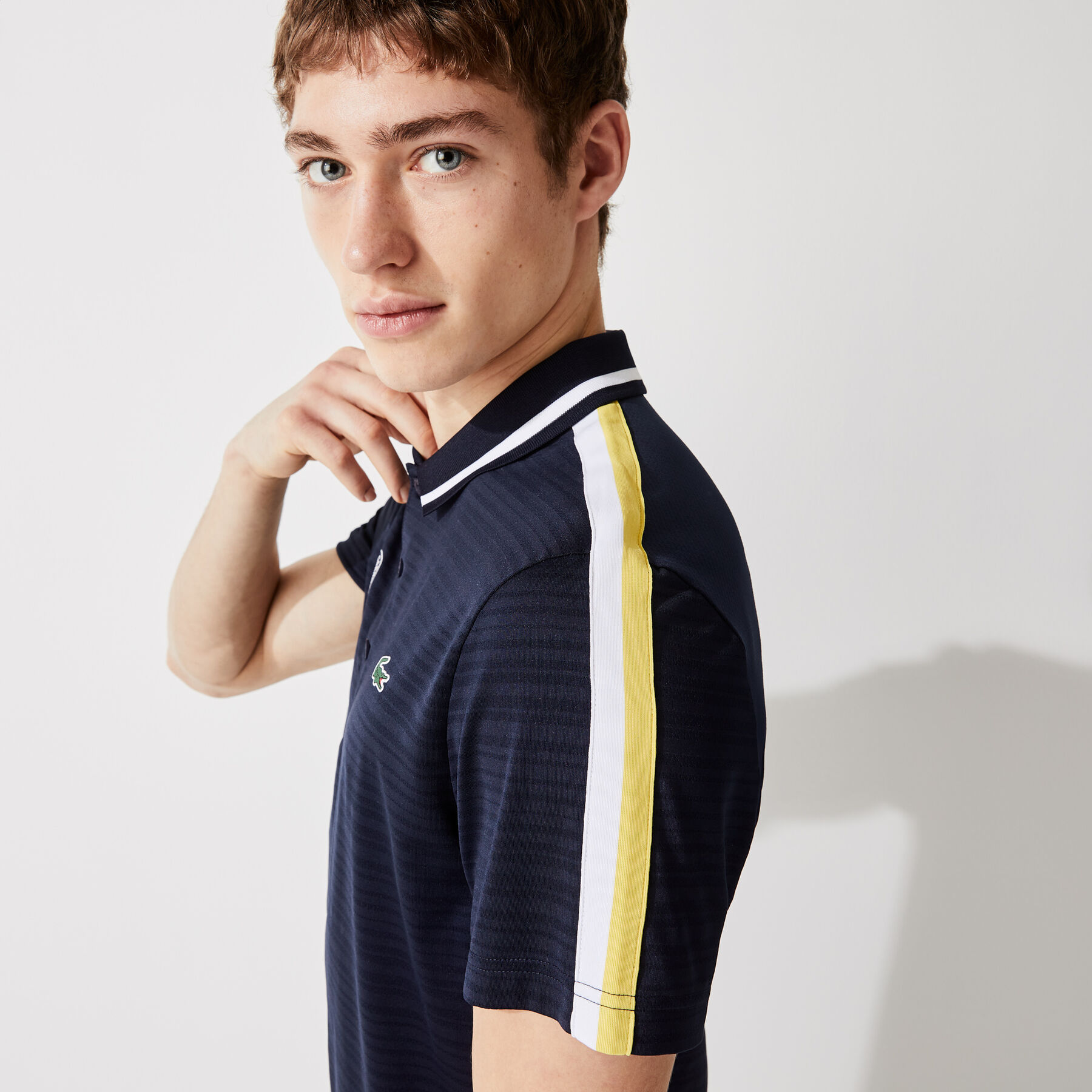 Men’s Lacoste SPORT French Open Edition Second-Skin Polo Shirt men s lacoste sport french open edition second skin polo shirt