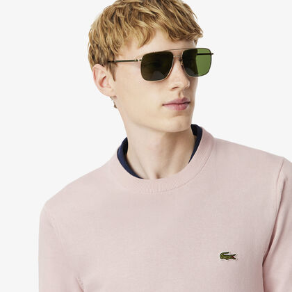 Monochrome Crew Neck Cotton Sweater