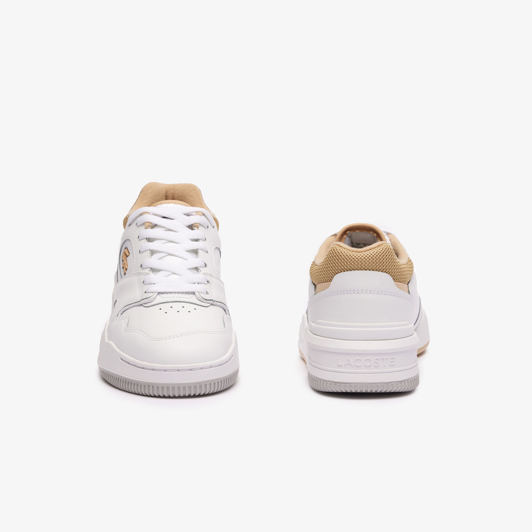 Buy Women's Lineshot Contrasted Collar Leather Trainers | Lacoste UAE