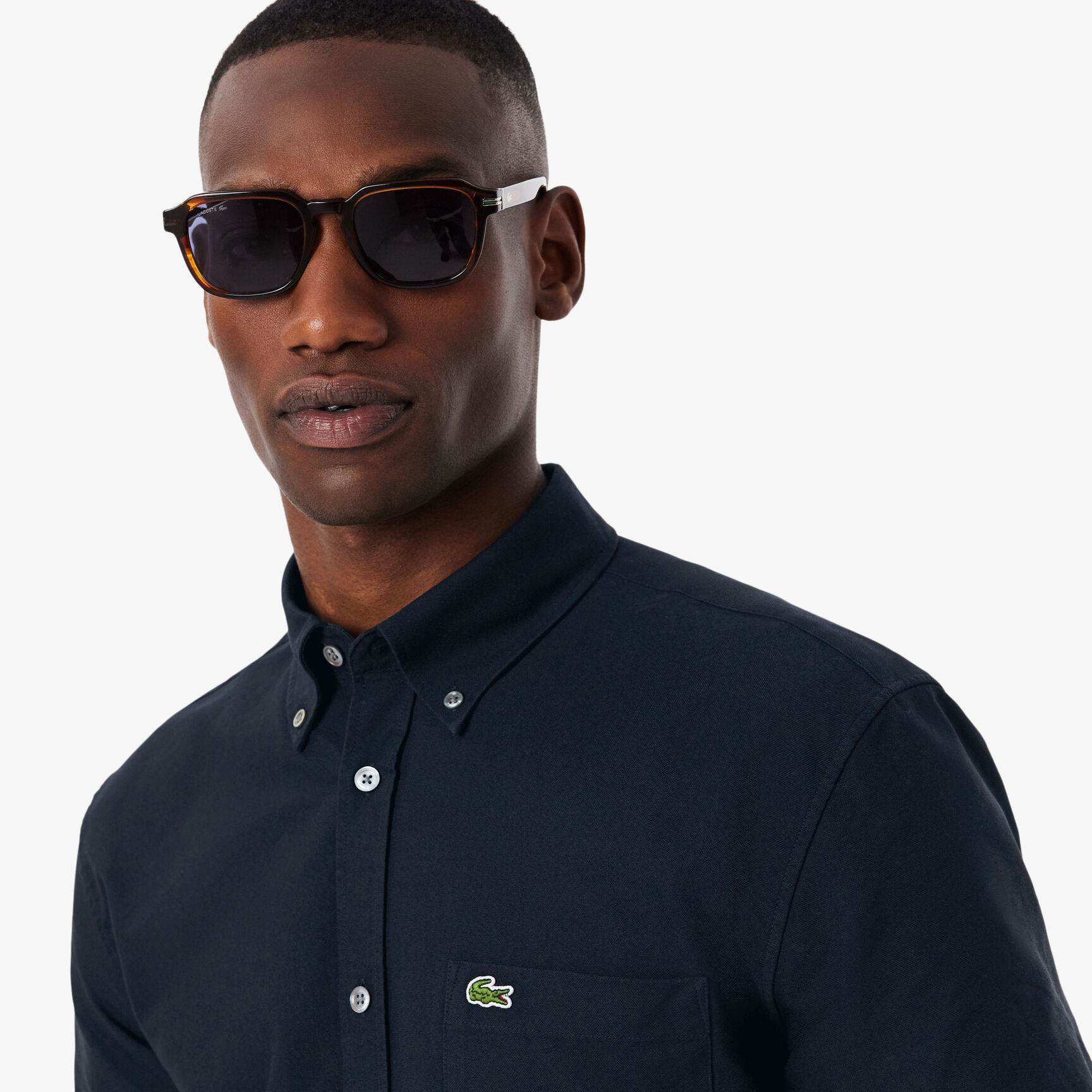 قميص أكسفورد بقصّة عادية وأكمام قصيرة Regular Fit Short Sleeved Oxford Shirt - CH1917-00-F2W