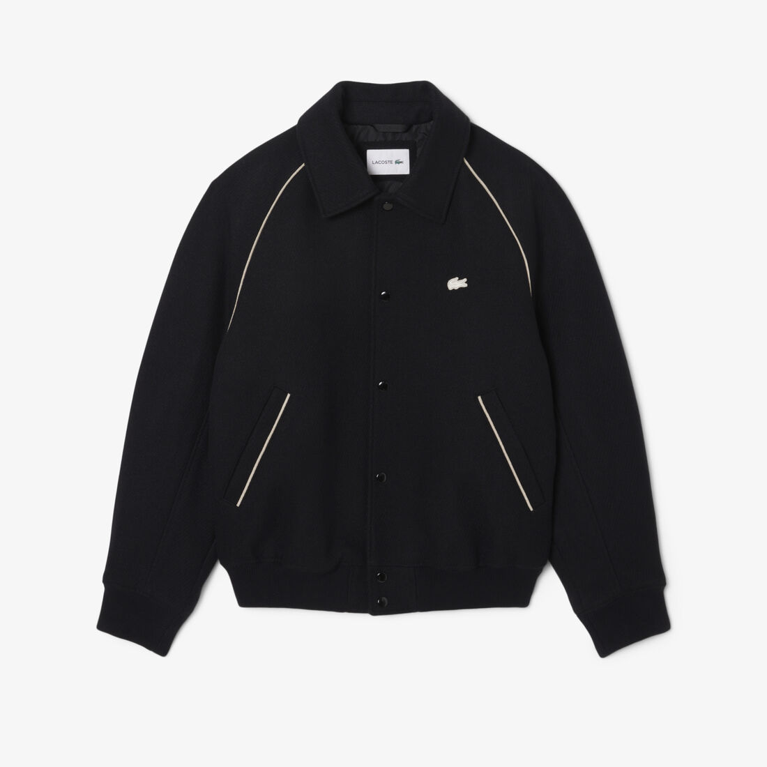 Badge Accent Wool Varsity Jacket Badge Accent Wool Varsity Jacket - BH5841-00-031