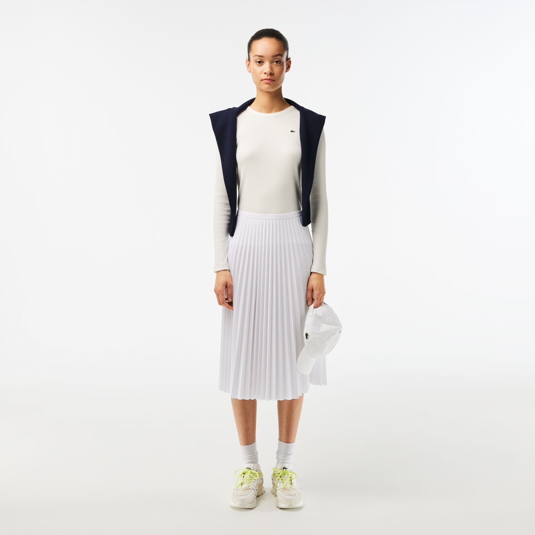 تنورة نسائية بطيات بخصر مطاطي Women's Elasticised Waist Flowing Pleated Skirt - JF8050-00-001