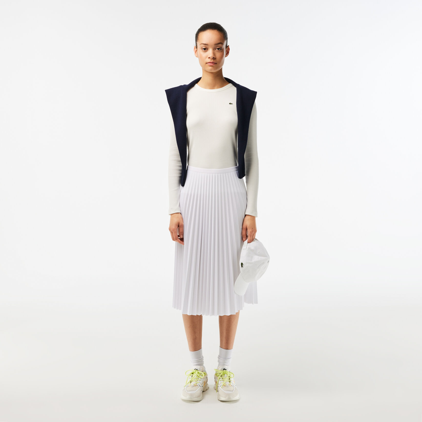 تنورة نسائية بطيات بخصر مطاطي Women's Elasticised Waist Flowing Pleated Skirt - JF8050-00-001