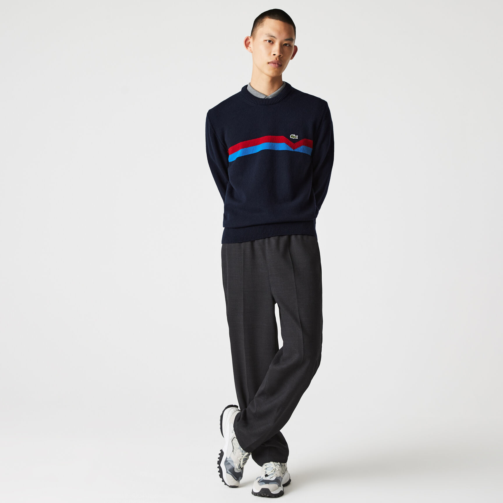 Men&rsquo;s Made in France Ethical Striped Wool Sweater