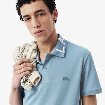 Slim Fit Jacquard Branded Polo Shirt