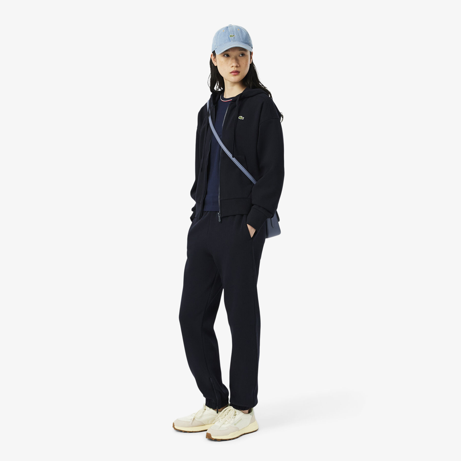 lacoste contrast trim jersey t shirt
