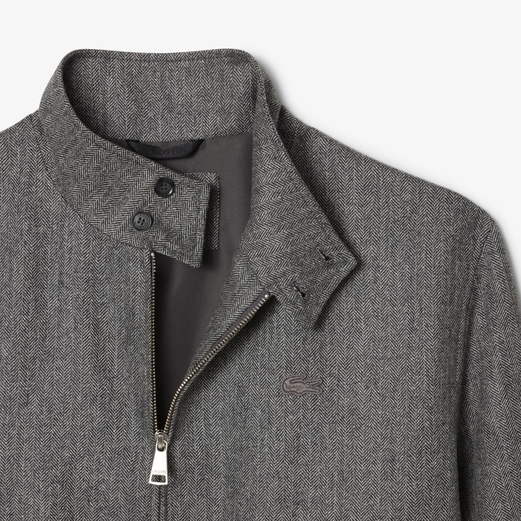 Wool Harrington Jacket lacoste wool harrington jacket