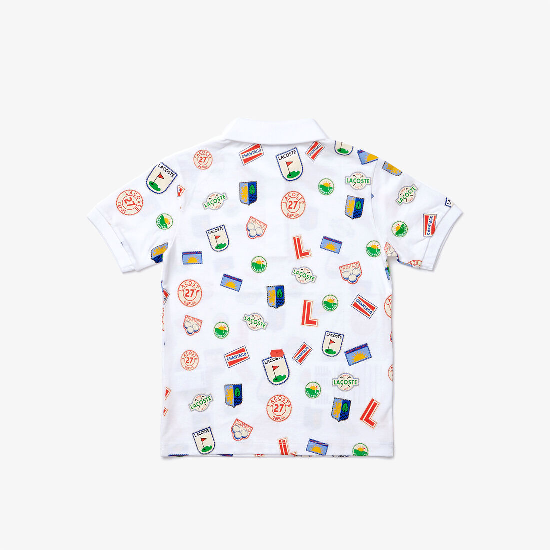 Boys’ Lacoste Badge Prints Cotton Piqué Polo Boys’ Lacoste Badge Prints Cotton Piqué Polo