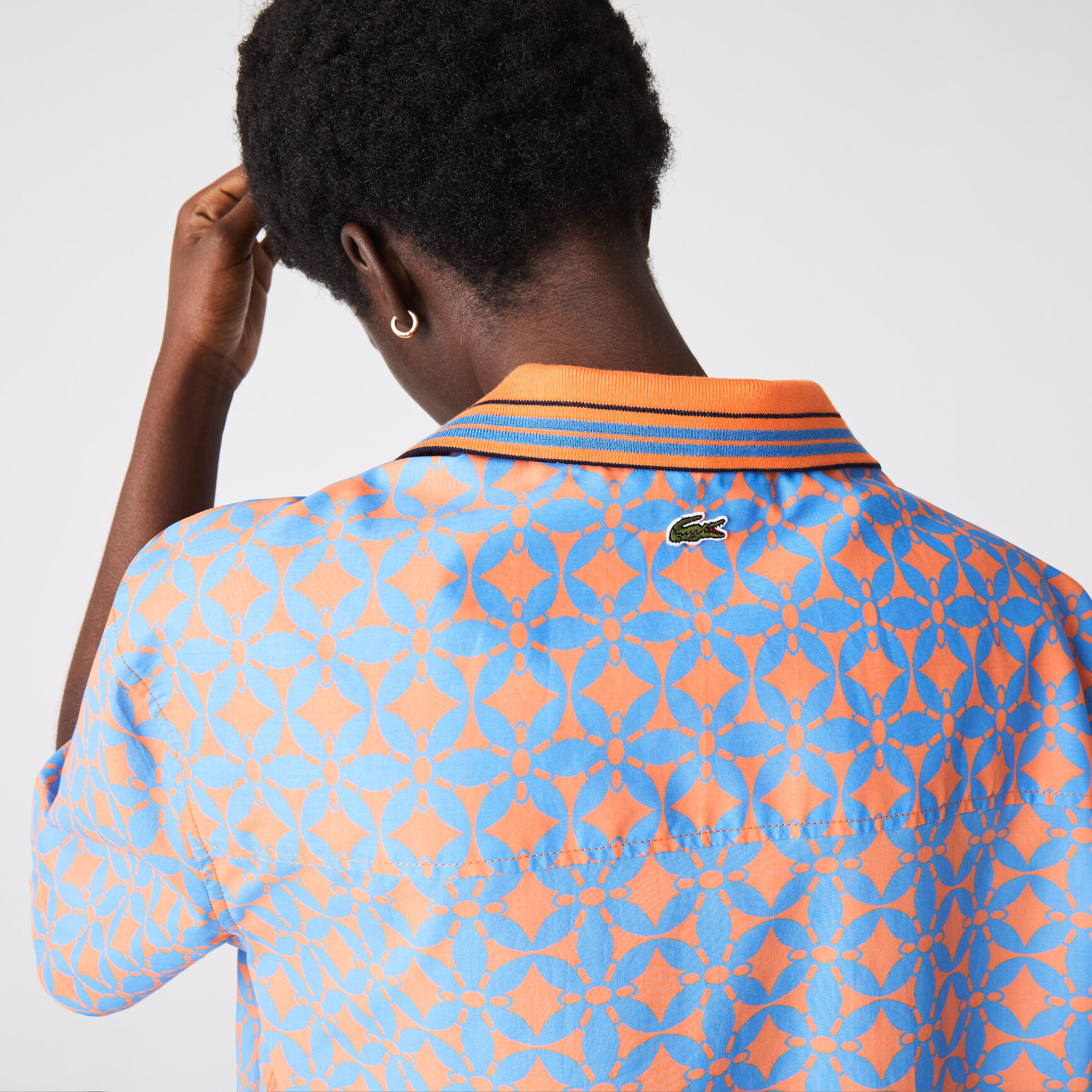 قميص قطن بوبلين مطبوع للنساء