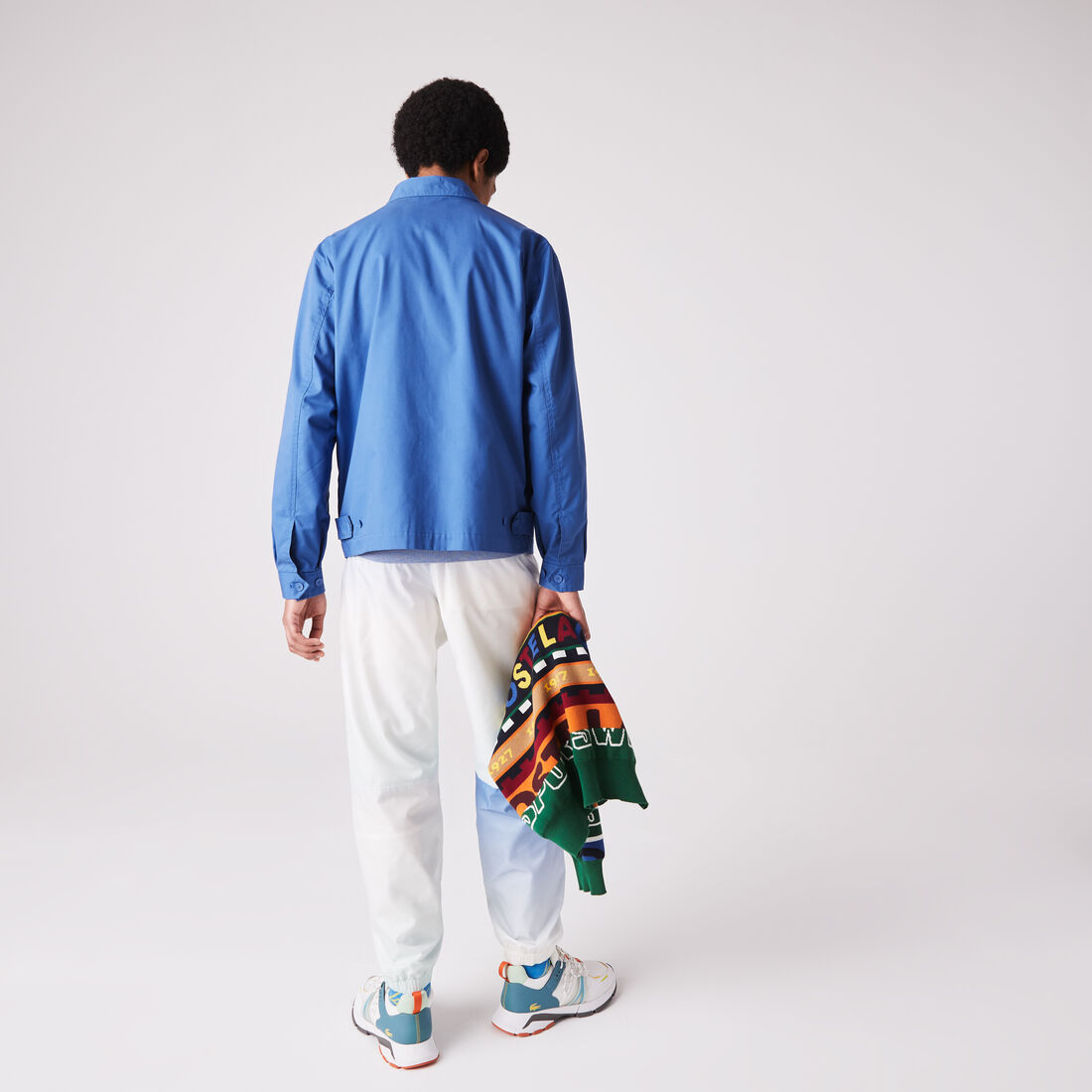 جاكيت قصير غابردين قطن عضوي بسحّاب للرجال جاكيت قصير غابردين قطن عضوي بسحّاب للرجال