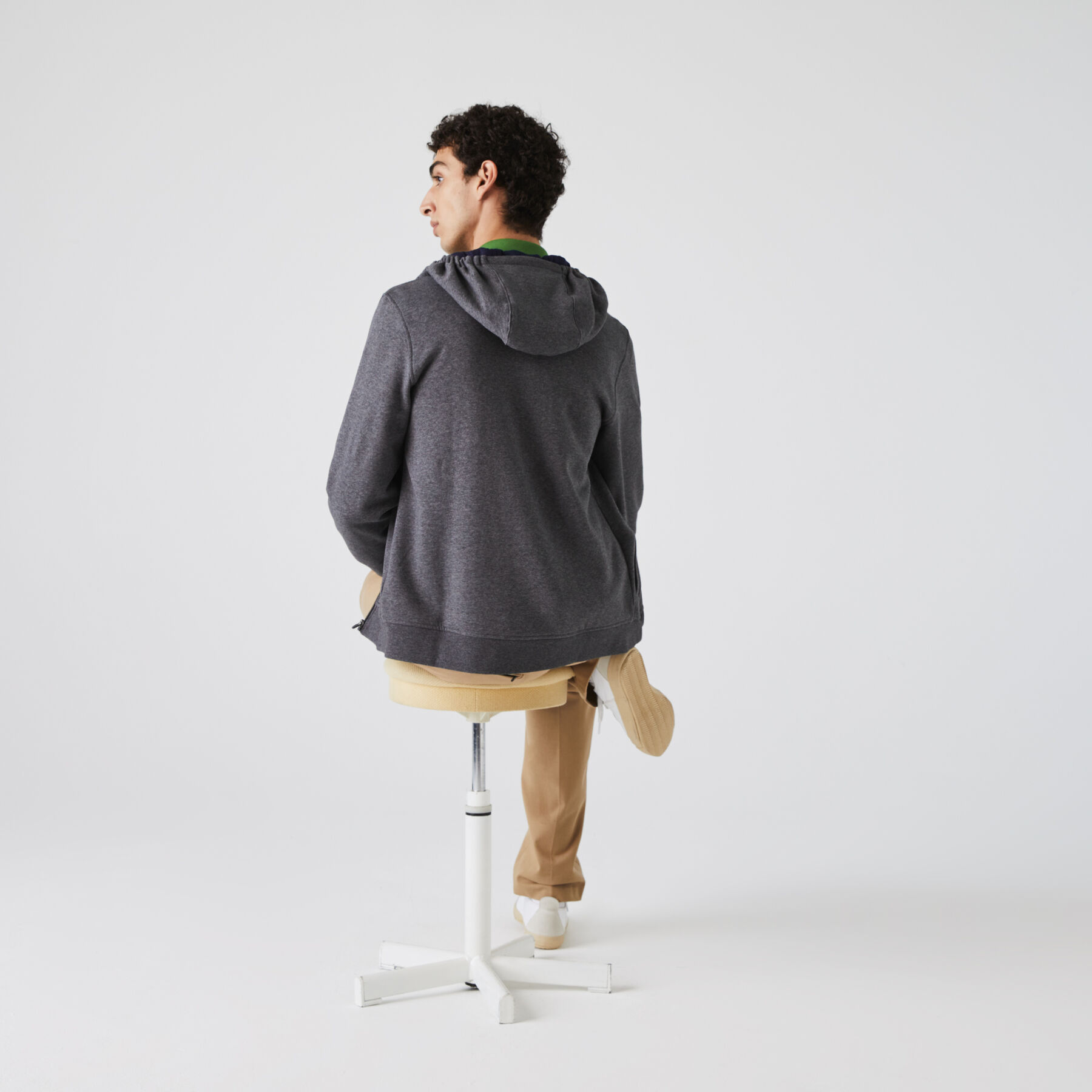 Men's Lacoste SPORT Tennis hooded zippered sweatshirt in fleece men s lacoste sport tennis hooded zippered sweatshirt in fleece