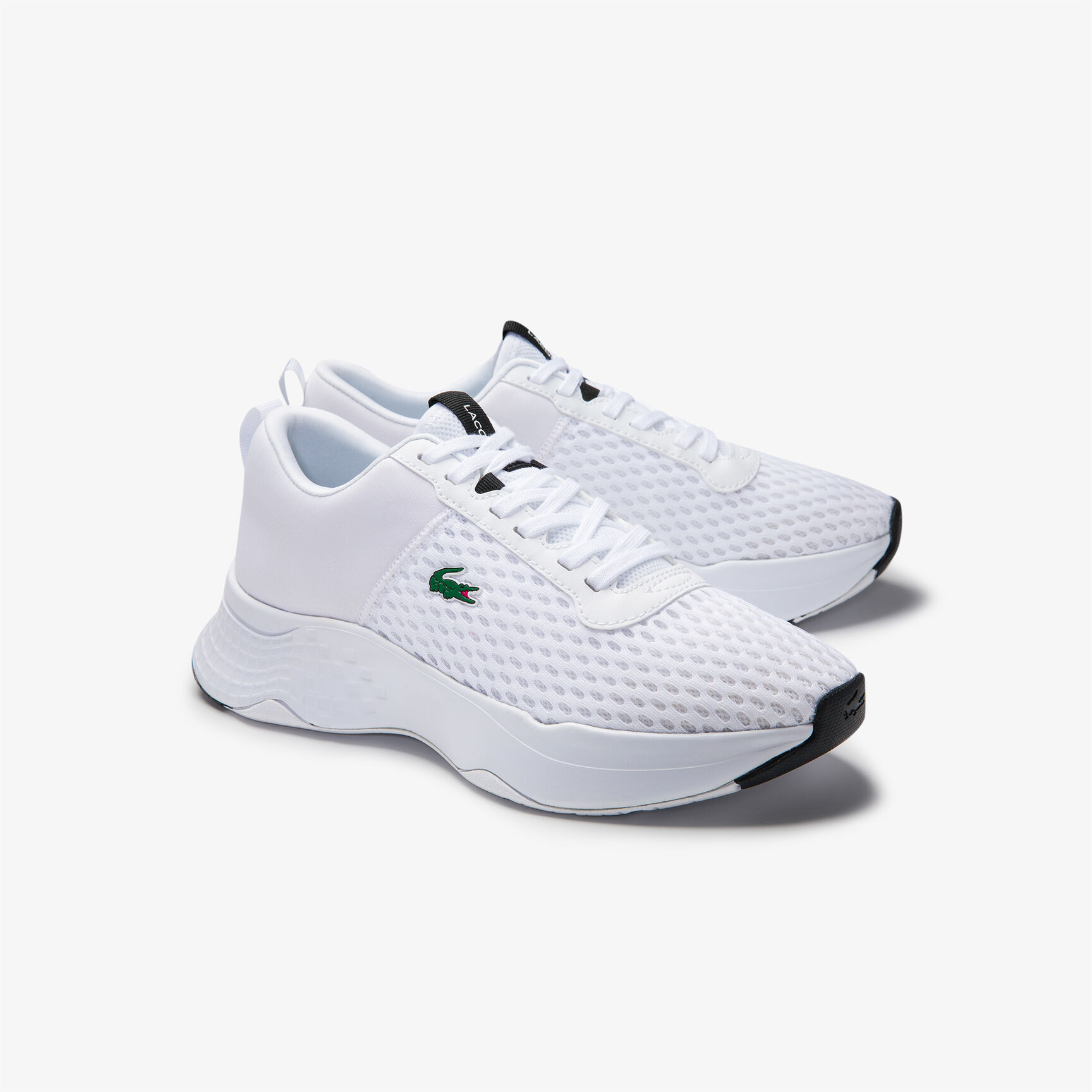 Juniors' Court-Drive Mesh and Stretch-knit Trainers