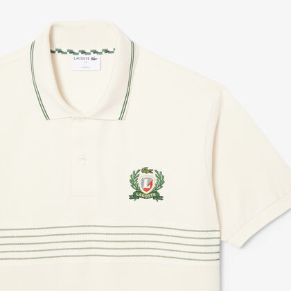 Classic Fit L.12.12 Embroidered Shield Polo Shirt Classic Fit L.12.12 Embroidered Shield Polo Shirt