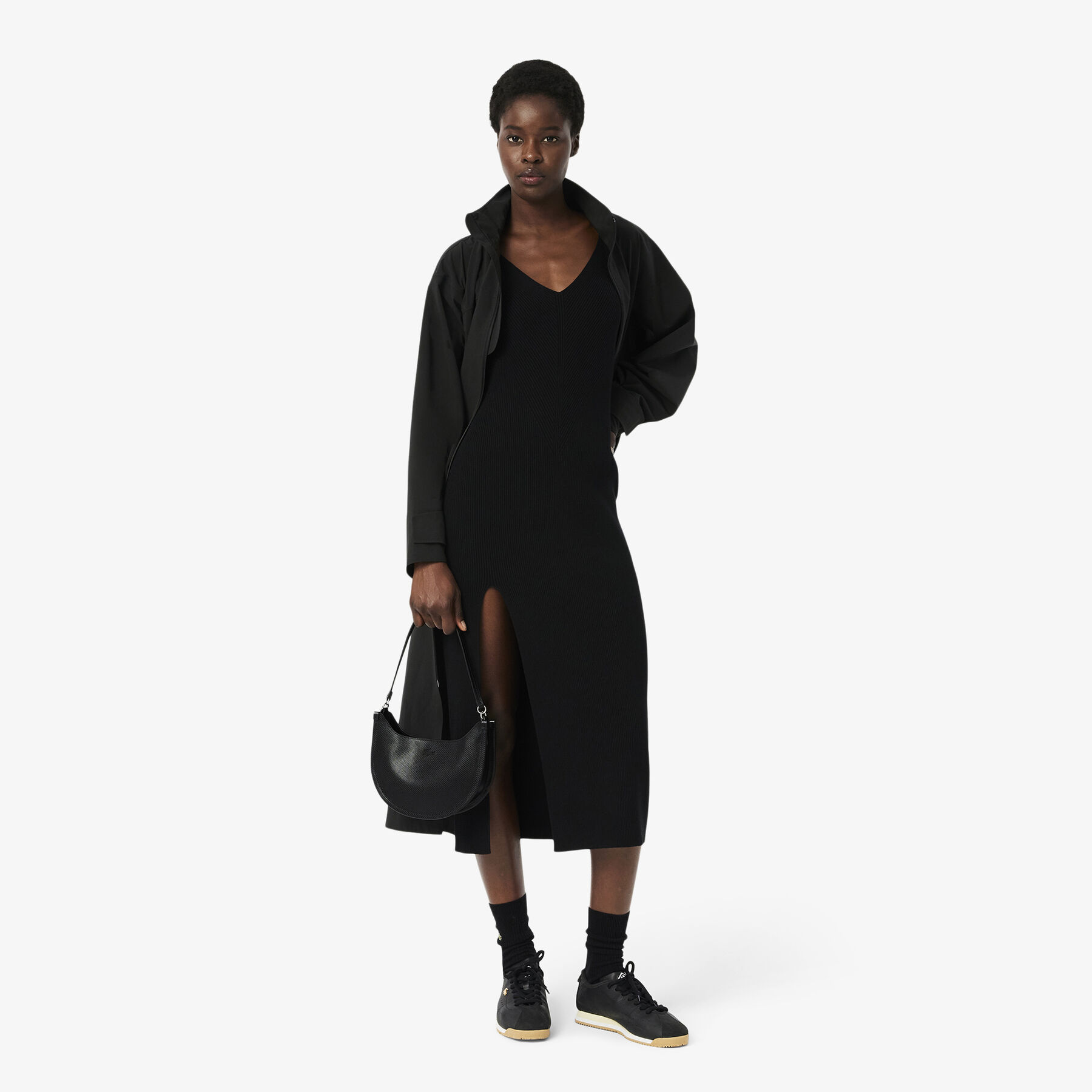 Chantaco Classics Half-Moon Shoulder Bag lacoste chantaco classics half moon shoulder bag