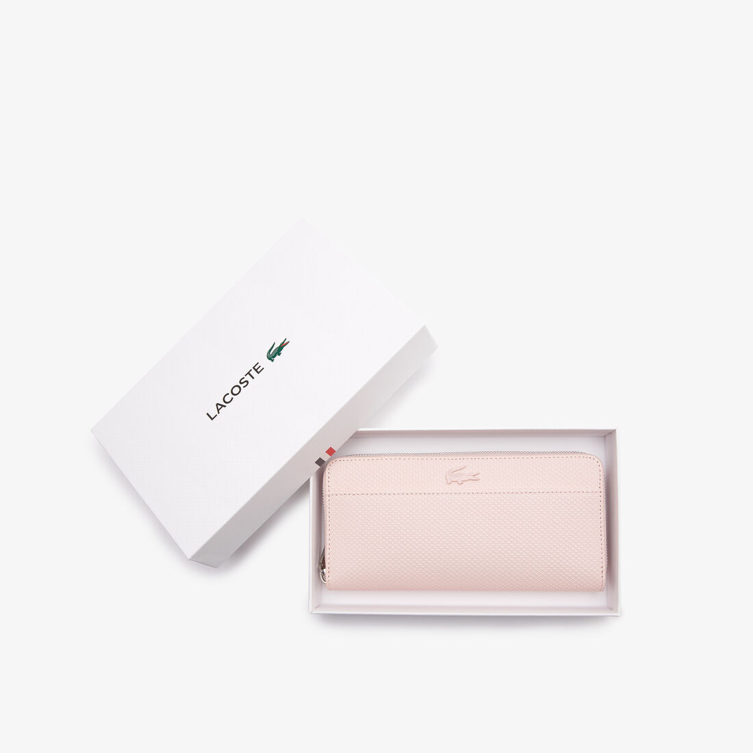 Unisex Chantaco Zipped Embossed Pique Leather Large Wallet Unisex Chantaco Zipped Embossed Pique Leather Large Wallet