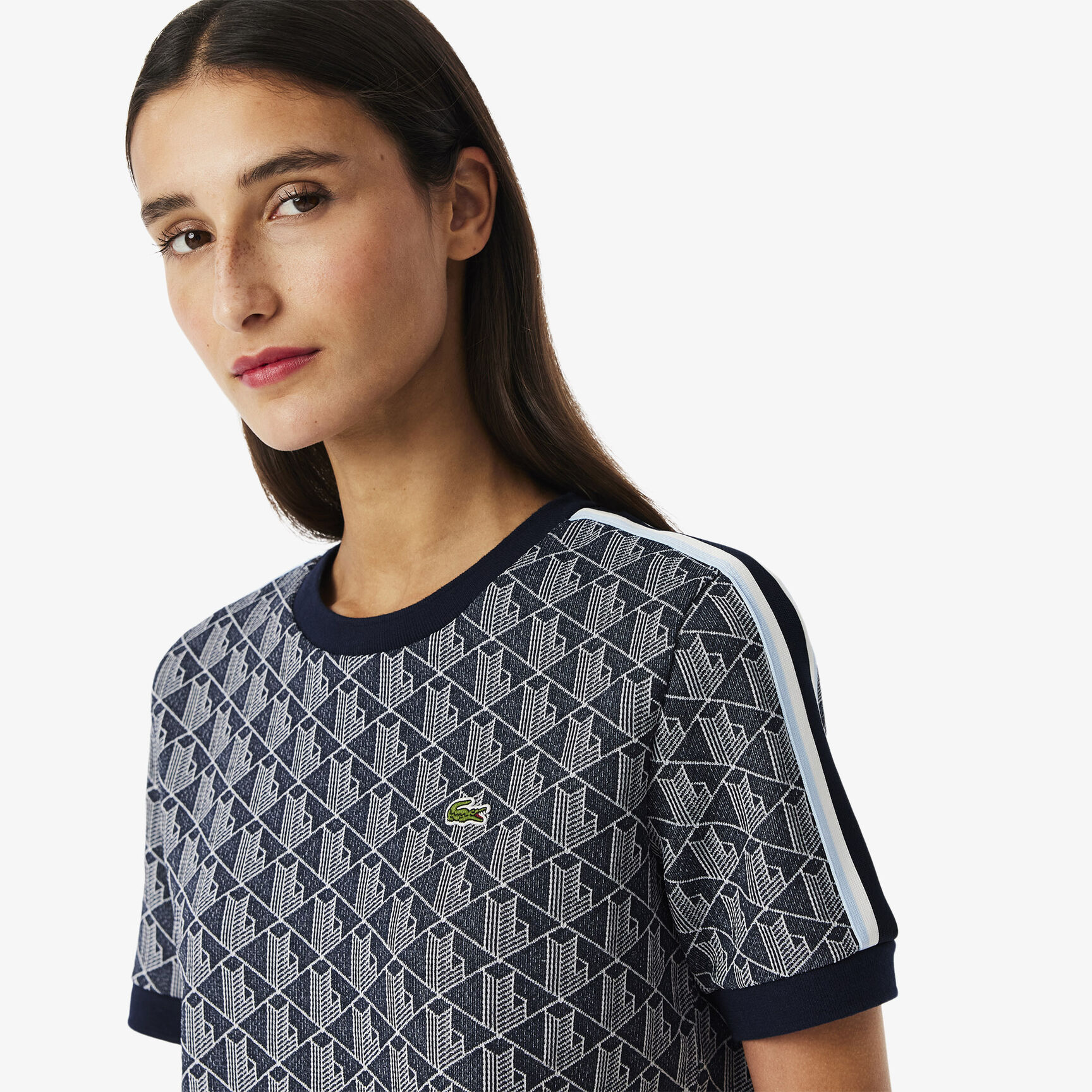 Slim Fit Monogram Jacquard T-shirt - TF3244-00-525