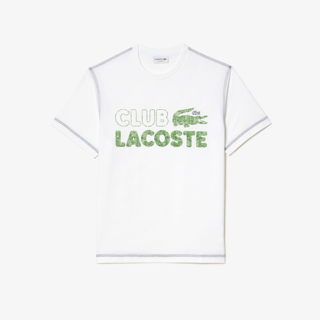 Men&rsquo;s Lacoste Vintage Print Organic Cotton T-shirt - TH5440-00-001