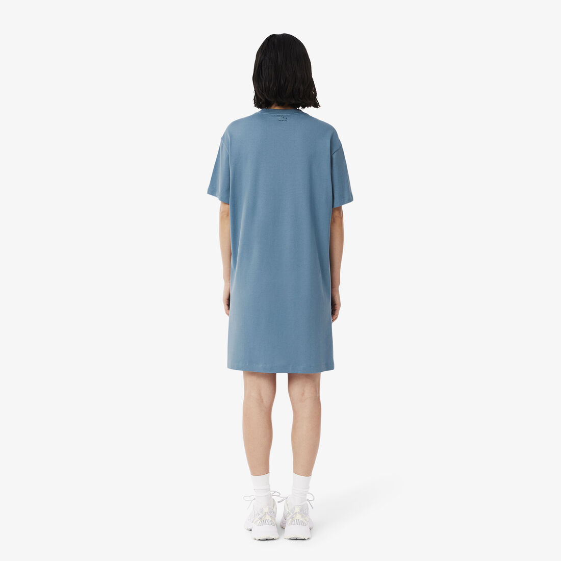 فستان تي شيرت من القطن الجيرسي كبير الحجم Oversized Cotton Jersey T-shirt Dress - EF2864-00-HD9