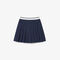 lacoste oxford cotton pleated skirt