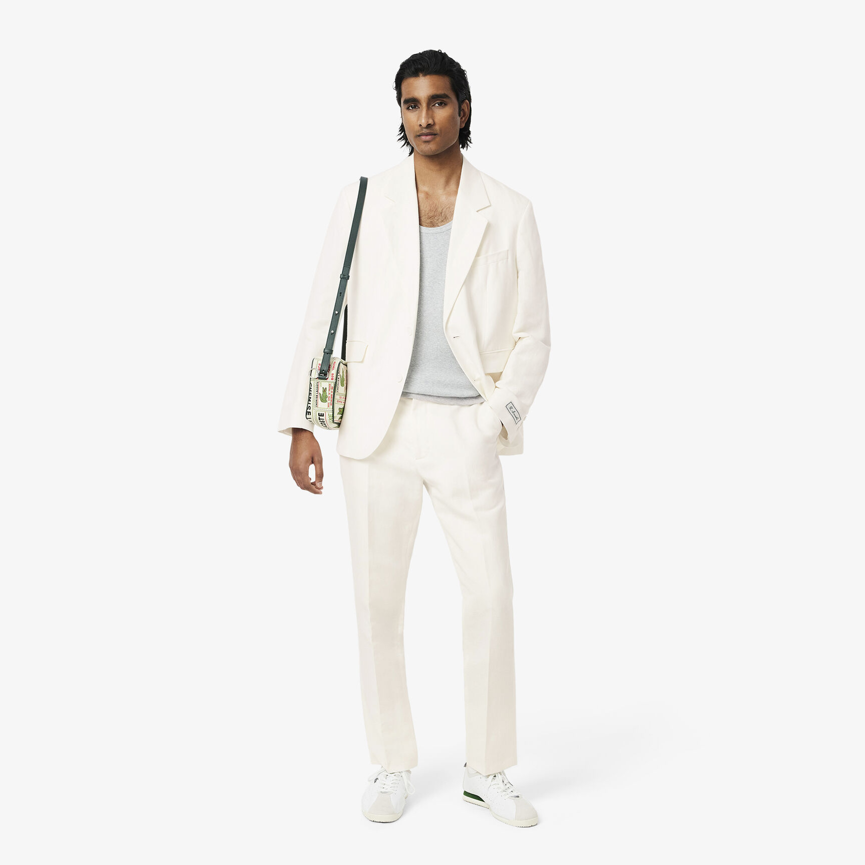 بنطلون بدلة من الكتان بقصّة عادية Regular Fit Linen Suit Pants - HH0444-00-70V