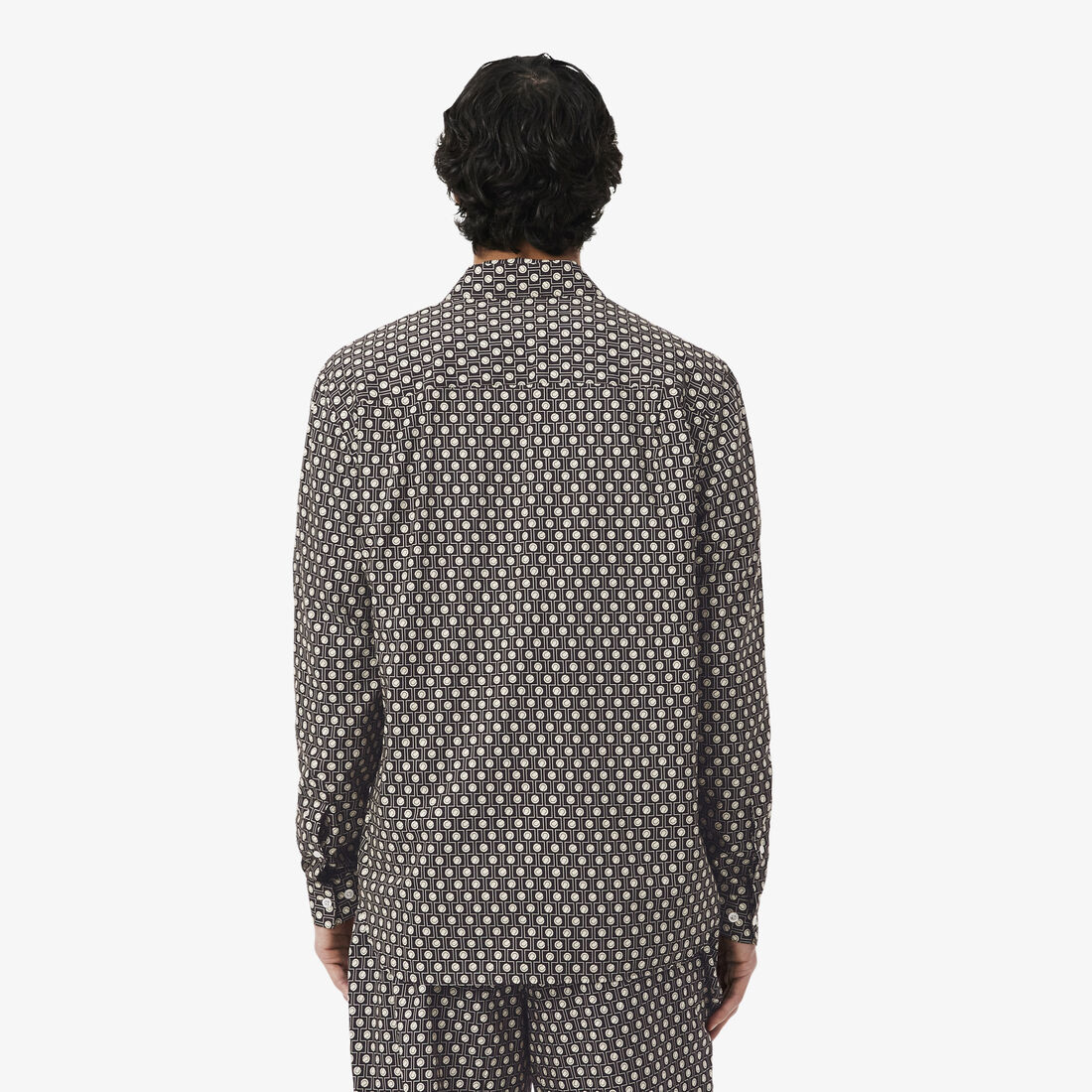 قميص قطني مطبوع بقصة عادية Regular Fit Printed Cotton Shirt - CH0710-00-7FI