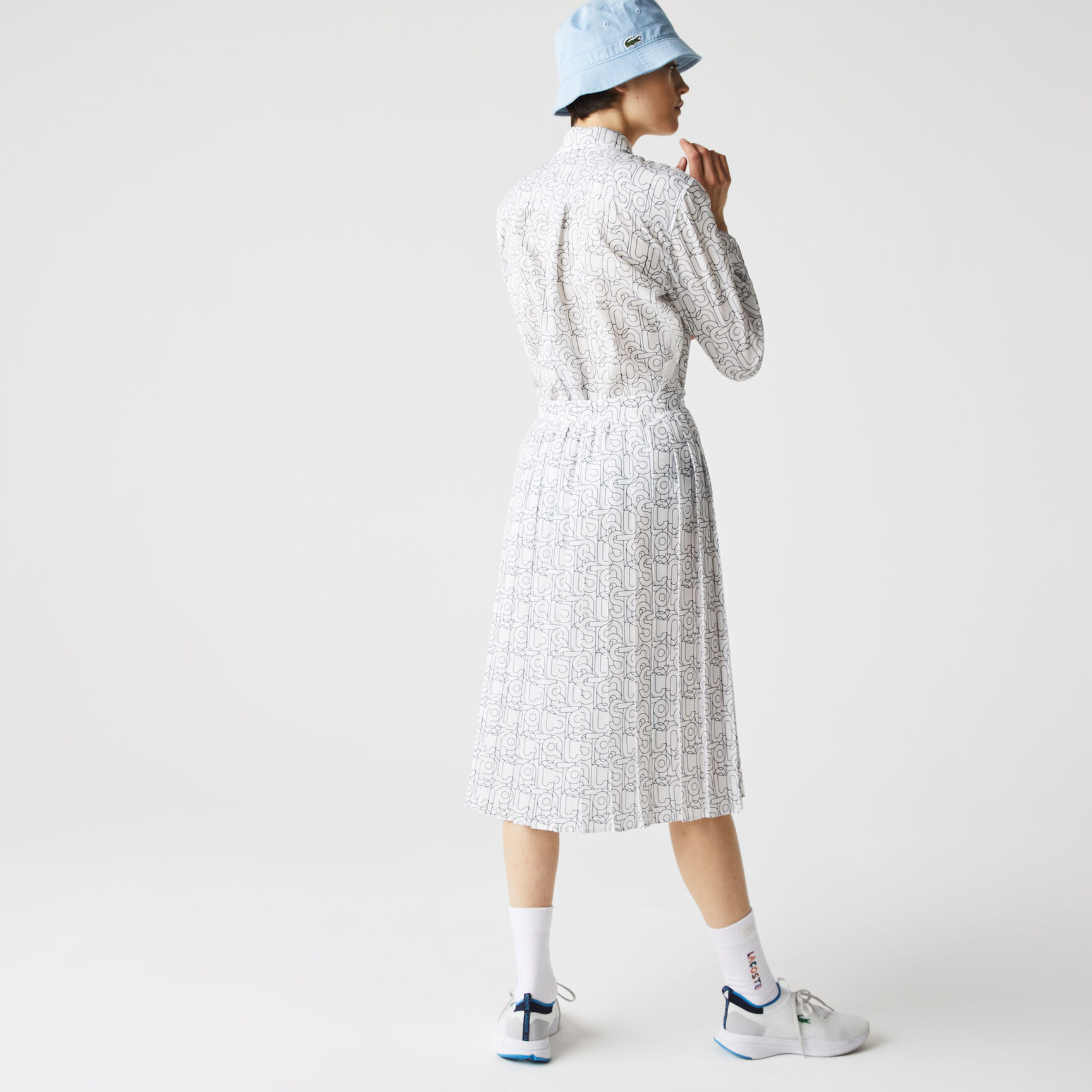 Women’s Lacoste Patterned Flowy Mid-Length Pleated Skirt Women’s Lacoste Patterned Flowy Mid-Length Pleated Skirt