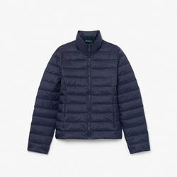 lacoste water repellent quilted puffed jacket