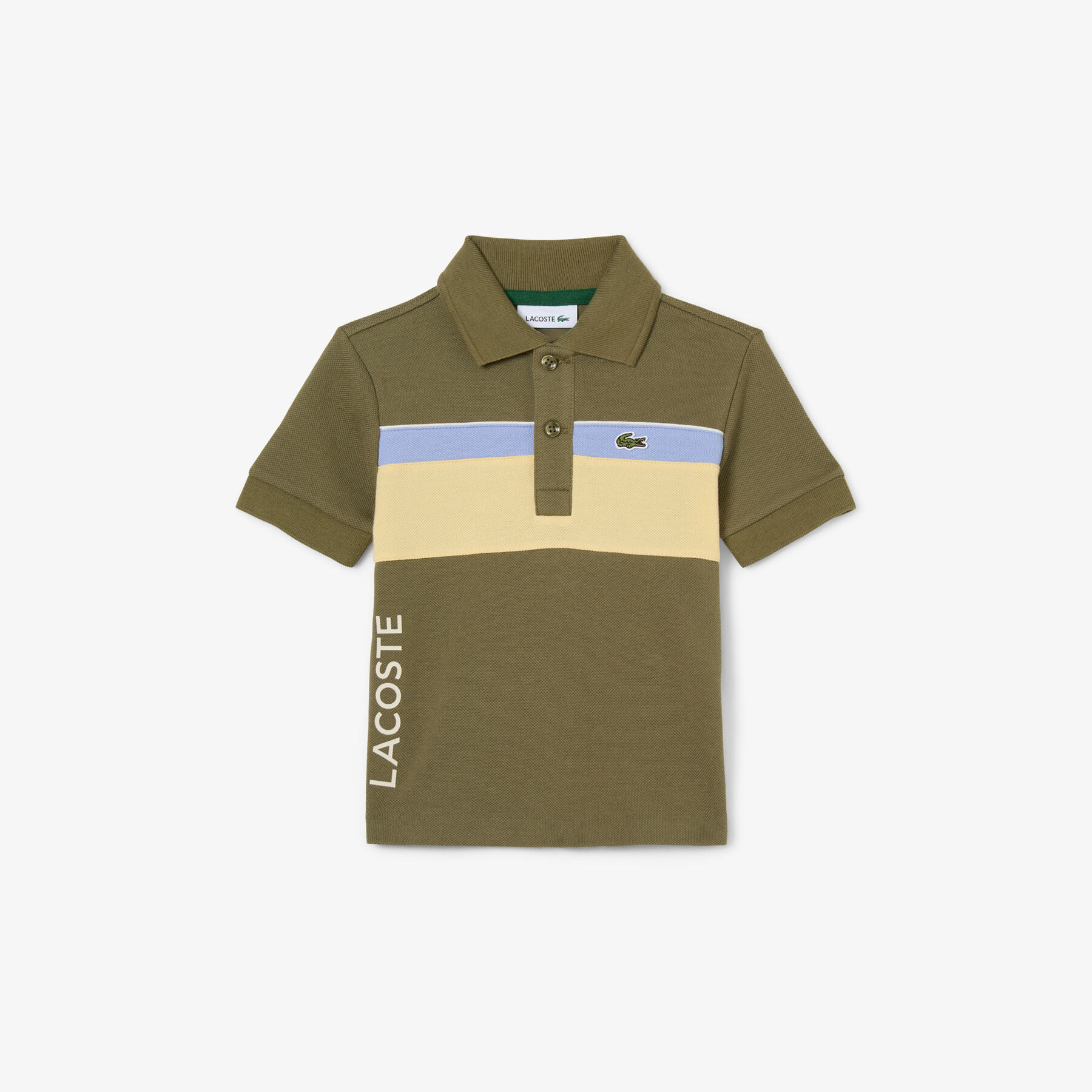 Colour-Block Pique Polo Shirt lacoste colour block pique polo shirt