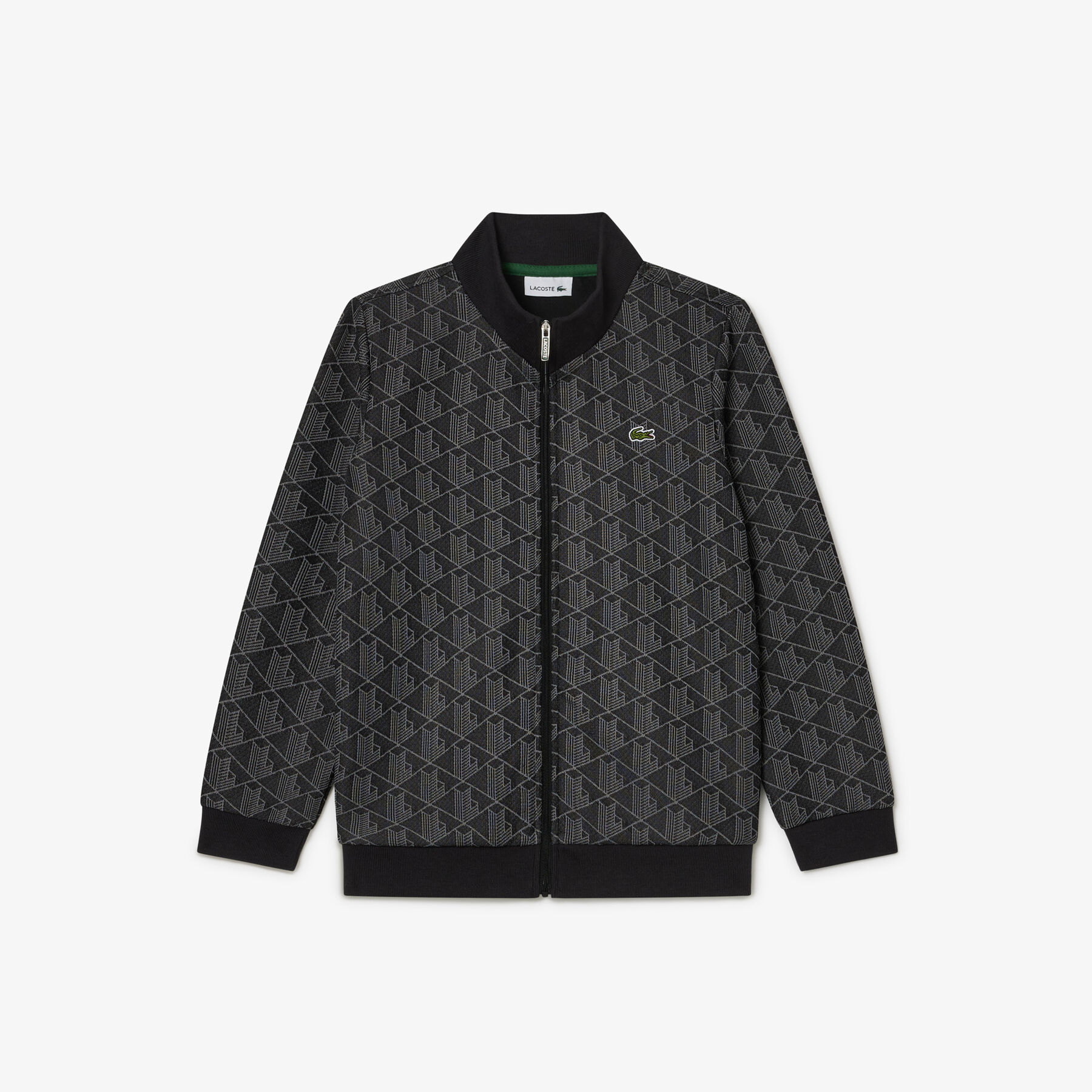 سويت شيرت باريس مونوغرام برقبة عالية وسحاب High Neck Zip-Up Paris Monogram Sweatshirt - SJ1233-00-4PC