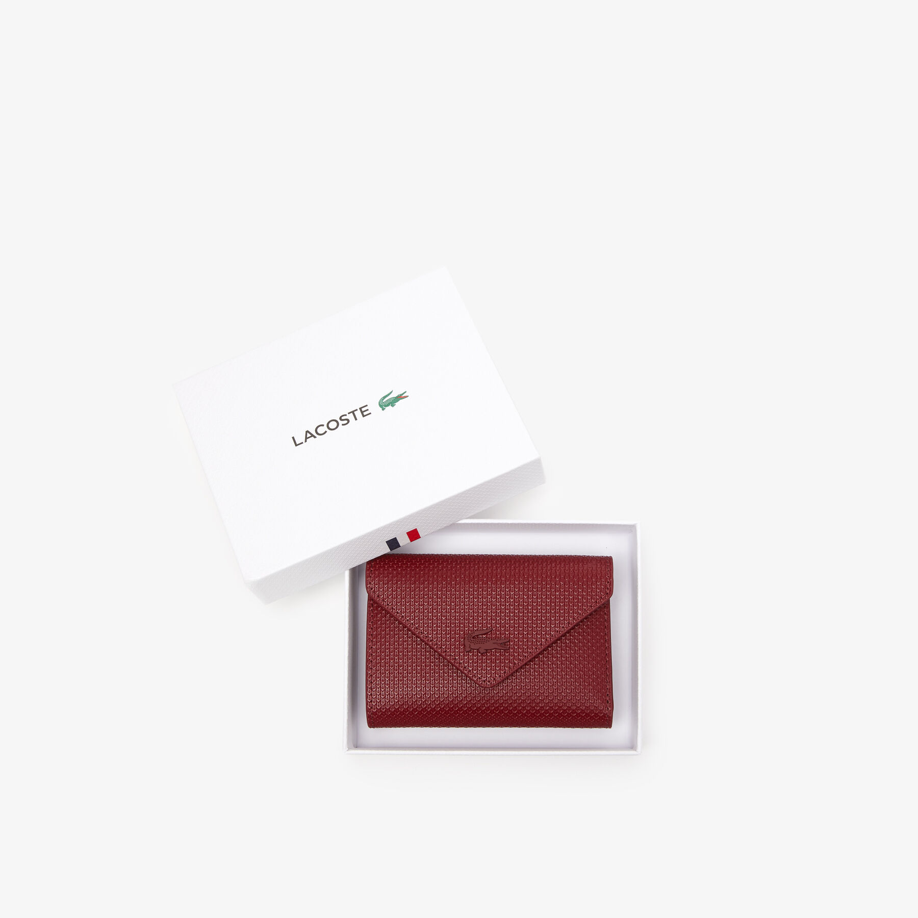 unisex lacoste chantaco flap wallet