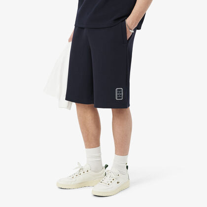 Relaxed Fit Double Face Pique Shorts