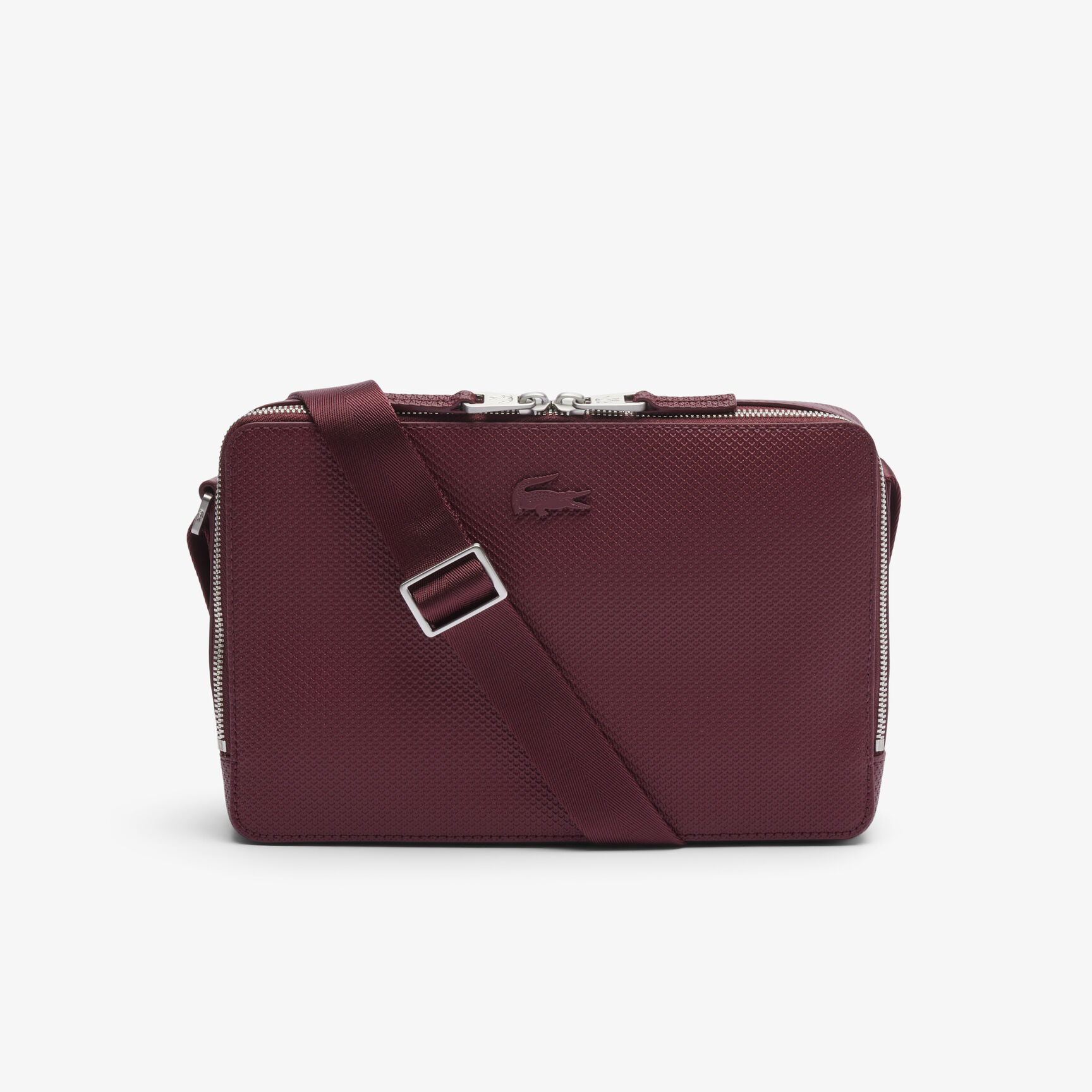 Unisex Chantaco Matte Stitched Leather Zippered Crossbody Bag - NH3270CE-N61