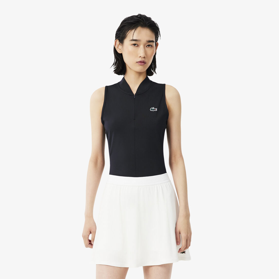 Sleeveless Stretch Dual Fabric Tennis Polo Shirt lacoste sleeveless stretch dual fabric tennis polo shirt