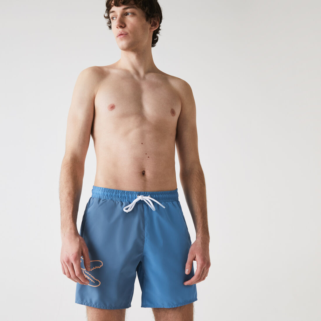 Men’s Bicolor Crocodile Print Swimming Trunks Men’s Bicolor Crocodile Print Swimming Trunks