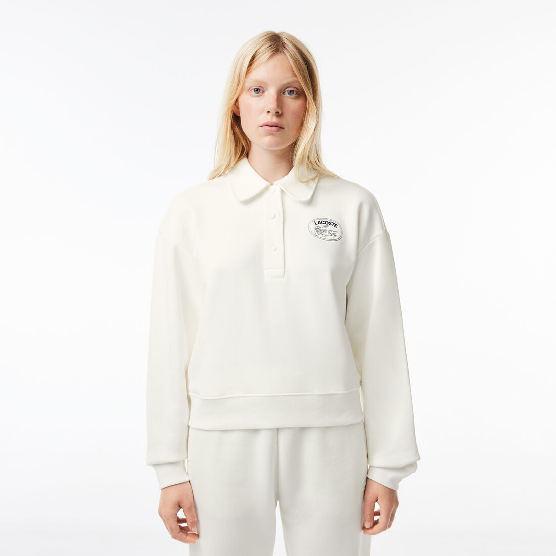 Buy Lacoste Embroidered Polo Neck Jogger Sweatshirt | Lacoste UAE